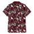 Cardinal Christmas Wine Red Family Matching Short Sleeve Bodycon Dress and Hawaiian Shirt Xmas Pattern - Wonder Print Shop
