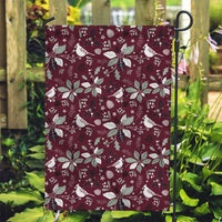 Cardinal Christmas Wine Red Garden Flag Xmas Pattern - Wonder Print Shop