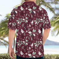 Cardinal Christmas Wine Red Hawaiian Shirt Xmas Pattern - Wonder Print Shop