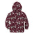 Cardinal Christmas Wine Red Kid Hoodie Xmas Pattern - Wonder Print Shop