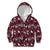 Cardinal Christmas Wine Red Kid Hoodie Xmas Pattern - Wonder Print Shop