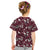 Cardinal Christmas Wine Red Kid T Shirt Xmas Pattern - Wonder Print Shop