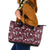 Cardinal Christmas Wine Red Leather Tote Bag Xmas Pattern - Wonder Print Shop