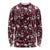 Cardinal Christmas Wine Red Long Sleeve Shirt Xmas Pattern - Wonder Print Shop
