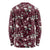 Cardinal Christmas Wine Red Long Sleeve Shirt Xmas Pattern - Wonder Print Shop