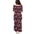 Cardinal Christmas Wine Red Puletasi Xmas Pattern - Wonder Print Shop