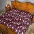 Cardinal Christmas Wine Red Quilt Xmas Pattern - Wonder Print Shop