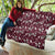 Cardinal Christmas Wine Red Quilt Xmas Pattern - Wonder Print Shop