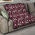 Cardinal Christmas Wine Red Quilt Xmas Pattern - Wonder Print Shop