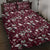 Cardinal Christmas Wine Red Quilt Bed Set Xmas Pattern - Wonder Print Shop