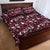 Cardinal Christmas Wine Red Quilt Bed Set Xmas Pattern - Wonder Print Shop