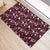 Cardinal Christmas Wine Red Rubber Doormat Xmas Pattern - Wonder Print Shop