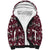 Cardinal Christmas Wine Red Sherpa Hoodie Xmas Pattern - Wonder Print Shop