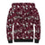 Cardinal Christmas Wine Red Sherpa Hoodie Xmas Pattern - Wonder Print Shop