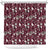 Cardical Christmas Wine Red Shower Curtain Xmas Pattern