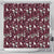 Cardical Christmas Wine Red Shower Curtain Xmas Pattern