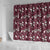 Cardical Christmas Wine Red Shower Curtain Xmas Pattern