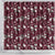 Cardical Christmas Wine Red Shower Curtain Xmas Pattern