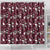 Cardical Christmas Wine Red Shower Curtain Xmas Pattern