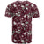 Cardinal Christmas Wine Red T Shirt Xmas Pattern - Wonder Print Shop