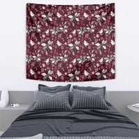 Cardinal Christmas Wine Red Tapestry Xmas Pattern - Wonder Print Shop