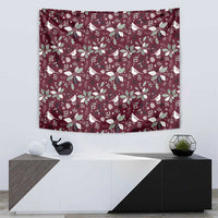 Cardinal Christmas Wine Red Tapestry Xmas Pattern - Wonder Print Shop