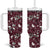 Cardinal Christmas Wine Red Tumbler With Handle Xmas Pattern - Wonder Print Shop