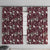 Cardinal Christmas Wine Red Window Curtain Xmas Pattern - Wonder Print Shop