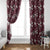 Cardinal Christmas Wine Red Window Curtain Xmas Pattern - Wonder Print Shop