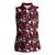 Cardinal Christmas Wine Red Women Sleeveless Polo Shirt Xmas Pattern - Wonder Print Shop