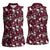 Cardinal Christmas Wine Red Women Sleeveless Polo Shirt Xmas Pattern - Wonder Print Shop