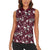 Cardinal Christmas Wine Red Women Sleeveless Polo Shirt Xmas Pattern - Wonder Print Shop