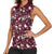 Cardinal Christmas Wine Red Women Sleeveless Polo Shirt Xmas Pattern - Wonder Print Shop