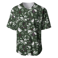 Cardinal Christmas Green Baseball Jersey Xmas Pattern - Wonder Print Shop