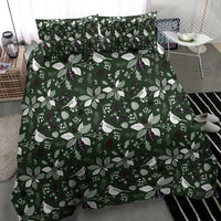 Cardinal Christmas Green Bedding Set Xmas Pattern - Wonder Print Shop