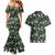 Cardinal Christmas Green Couples Matching Mermaid Dress and Hawaiian Shirt Xmas Pattern - Wonder Print Shop
