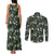 Cardinal Christmas Green Couples Matching Tank Maxi Dress and Long Sleeve Button Shirt Xmas Pattern - Wonder Print Shop