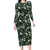 Cardinal Christmas Green Family Matching Long Sleeve Bodycon Dress and Hawaiian Shirt Xmas Pattern - Wonder Print Shop