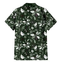 Cardinal Christmas Green Family Matching Mermaid Dress and Hawaiian Shirt Xmas Pattern - Wonder Print Shop