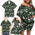 Cardinal Christmas Green Family Matching Off Shoulder Short Dress and Hawaiian Shirt Xmas Pattern - Wonder Print Shop