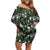 Cardinal Christmas Green Family Matching Off Shoulder Short Dress and Hawaiian Shirt Xmas Pattern - Wonder Print Shop
