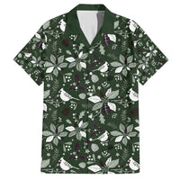 Cardinal Christmas Green Family Matching Puletasi and Hawaiian Shirt Xmas Pattern - Wonder Print Shop