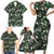 Cardinal Christmas Green Family Matching Short Sleeve Bodycon Dress and Hawaiian Shirt Xmas Pattern - Wonder Print Shop