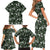 Cardinal Christmas Green Family Matching Short Sleeve Bodycon Dress and Hawaiian Shirt Xmas Pattern - Wonder Print Shop
