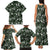 Cardinal Christmas Green Family Matching Tank Maxi Dress and Hawaiian Shirt Xmas Pattern - Wonder Print Shop