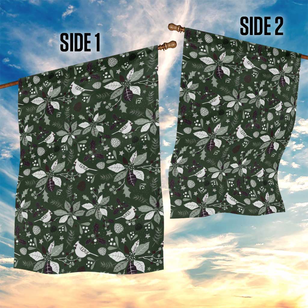 Cardinal Christmas Green Garden Flag Xmas Pattern - Wonder Print Shop