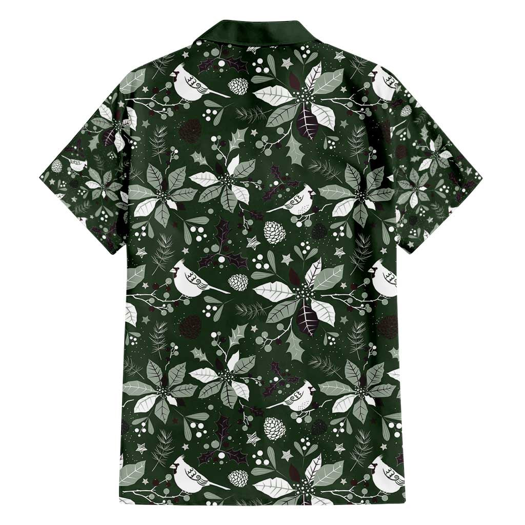 Cardinal Christmas Green Hawaiian Shirt Xmas Pattern - Wonder Print Shop