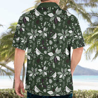 Cardinal Christmas Green Hawaiian Shirt Xmas Pattern - Wonder Print Shop