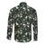 Cardinal Christmas Green Long Sleeve Button Shirt Xmas Pattern - Wonder Print Shop