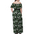 Cardinal Christmas Green Off Shoulder Maxi Dress Xmas Pattern - Wonder Print Shop
